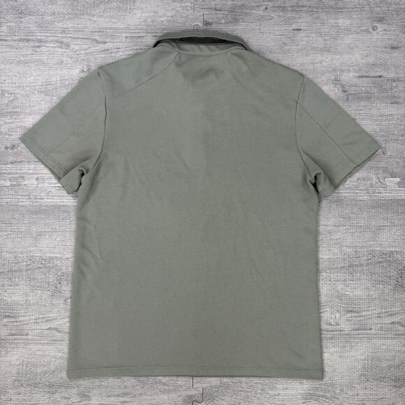 Triple Aught Design Caliber Polo shirt Men Sz L USA Technical Performance Gray - Picture 6 of 10